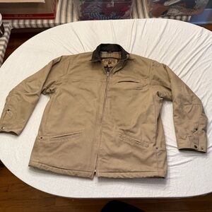 Madison creek men's XL flannel lined barn Jacket/ work coat EUC‎